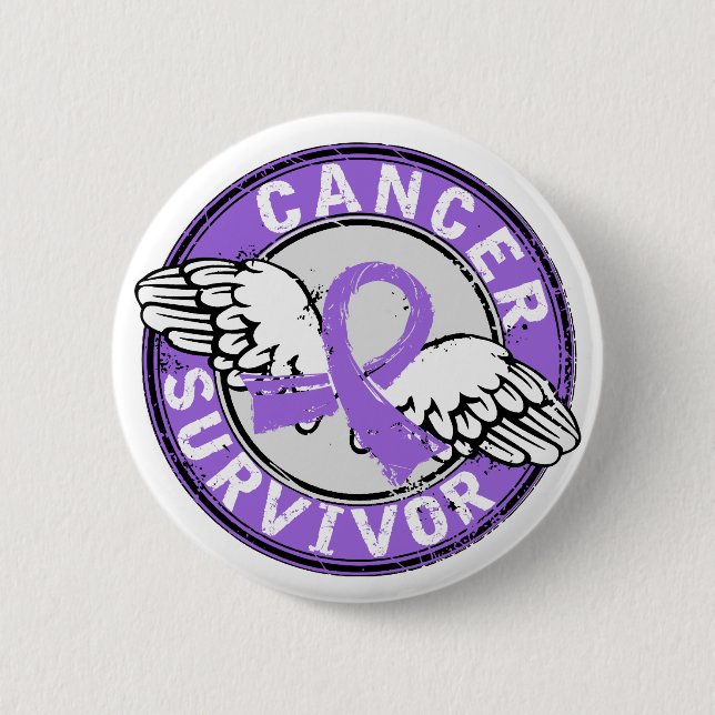 Badge Rond 5 Cm Lymphogranulomatose maligne du survivant 14 (Devant)