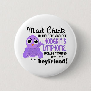 Badge Rond 5 Cm Lymphogranulomatose maligne/maladie folles d'ami