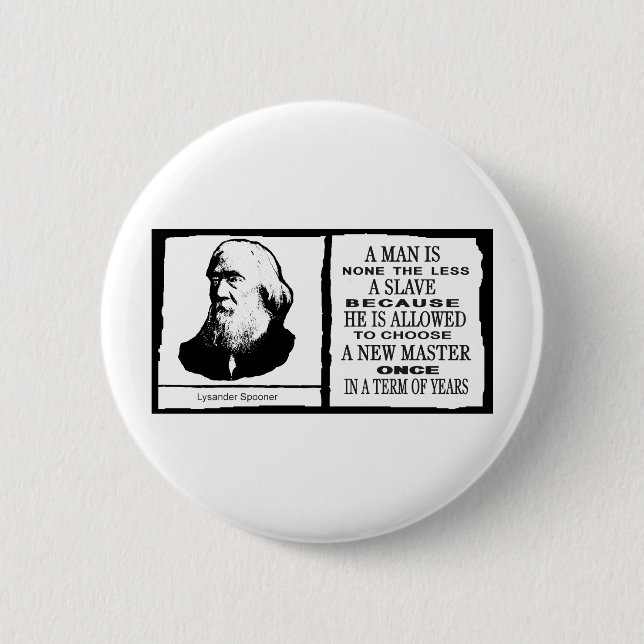 Badge Rond 5 Cm Lysander Spooner (Devant)