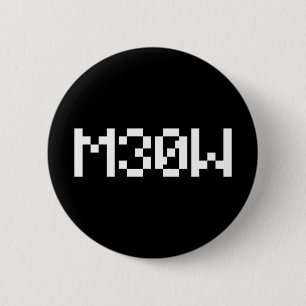 Badge Rond 5 Cm M30W [Leetspeak Animal Sounds]