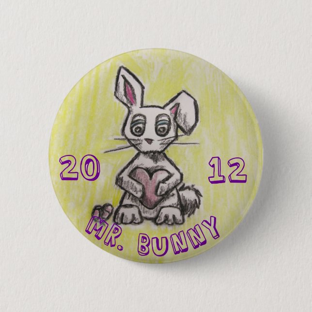 Badge Rond 5 Cm M. Bunny 2012 (Devant)