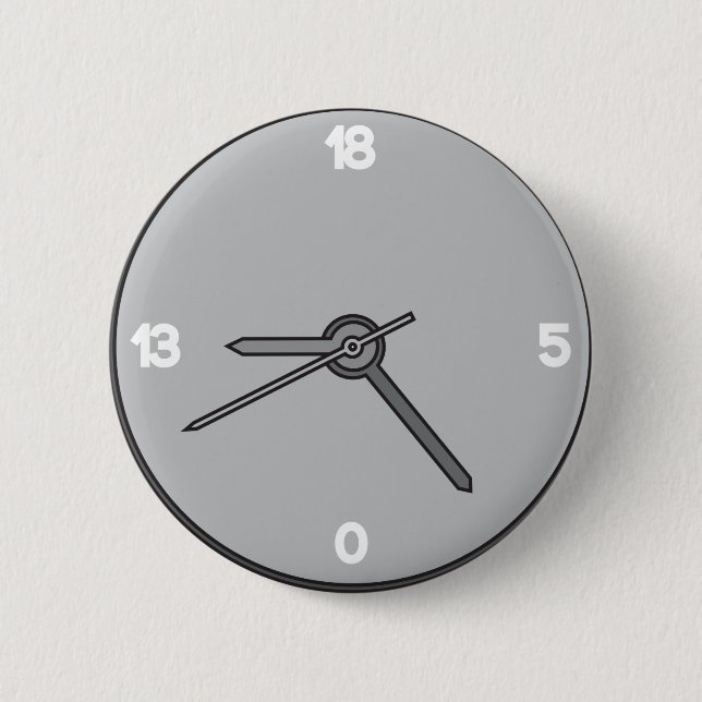 Badge Rond 5 Cm M.E Clock Button (Devant)