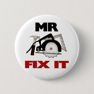 Badge Rond 5 Cm M. Réparer