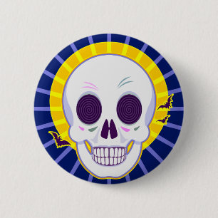 Badge Rond 5 Cm M. Skull