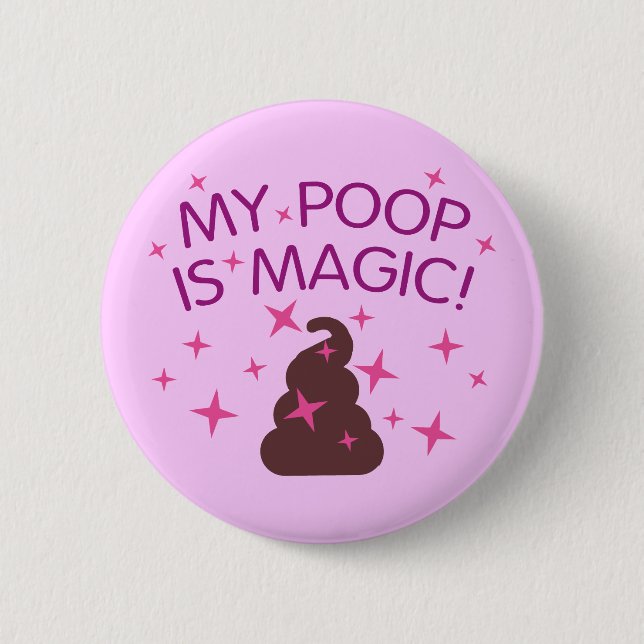 Badge Rond 5 Cm Ma dunette est magique (Devant)
