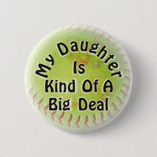 Badge Rond 5 Cm Ma Fille Est Un Peu Grosse.