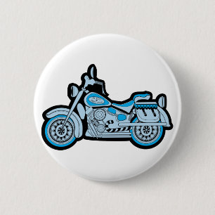 Badge Rond 5 Cm Ma première moto bleue