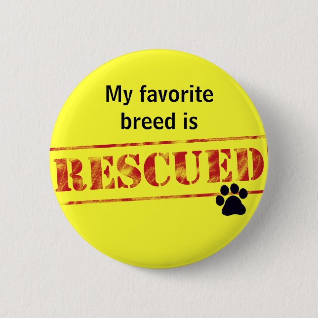 Badge Rond 5 Cm Ma race préférée est secourue (Devant)