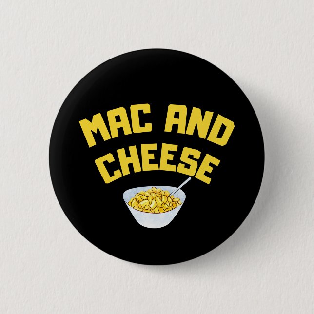 Badge Rond 5 Cm Mac Et Fromage| Macaroni Et Fromage (Devant)