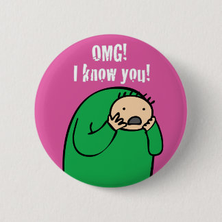 Badge Rond 5 Cm Mac OMG ! Bouton (pourpre)