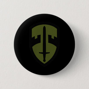 Badge Rond 5 Cm Mac-v Army Small Unit Patch Full Color Vietnam Vet