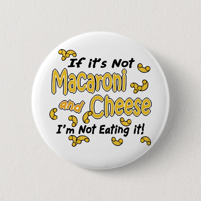 Badge Rond 5 Cm Macaroni et fromage (Devant)