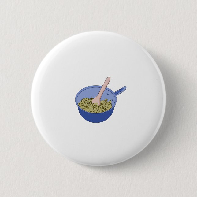 Badge Rond 5 Cm Macaroni WAP dans un pot (Devant)