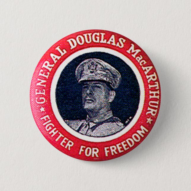 Badge Rond 5 Cm MacArthur - bouton (Devant)