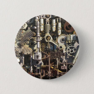 Badge Rond 5 Cm Machines à vapeur