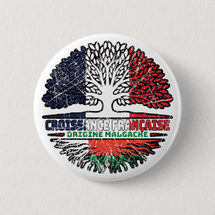 Badge Rond 5 Cm Madagascar Madagascar France Arbre Racines