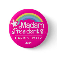 Madame le Président, Bouton Pink Kamala Harris 202