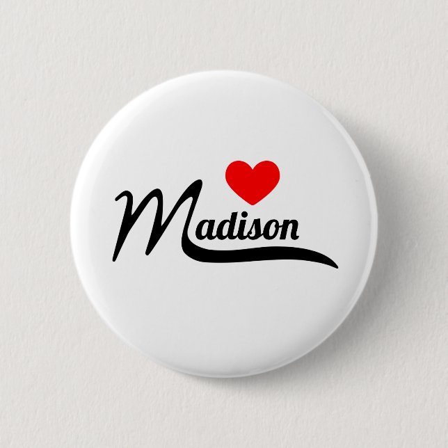 Badge Rond 5 Cm Madison (Devant)