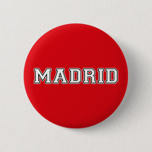 Badge Rond 5 Cm Madrid Espagne