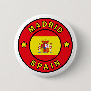 Badge Rond 5 Cm Madrid Espagne