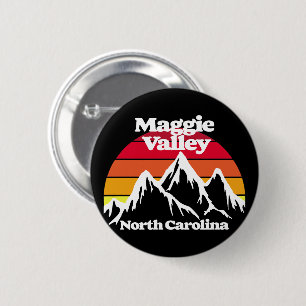 Badge Rond 5 Cm Maggie Valley Caroline du Nord