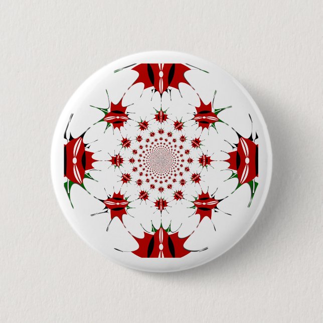 Badge Rond 5 Cm Magic Kenya : Kaleidoscope 🇰 identité culturelle  (Devant)