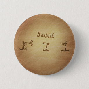 Badge Rond 5 Cm Magic Seal Angel Sachiel Protection Magique Charme
