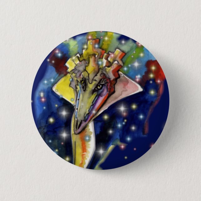 Badge Rond 5 Cm Magicien de lézard (Devant)