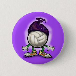 Badge Rond 5 Cm Magicien de volleyball