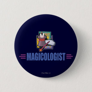 Badge Rond 5 Cm Magicien humoristique