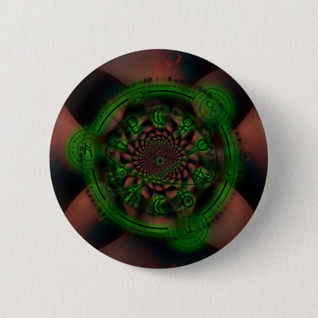 Badge Rond 5 Cm Magie (Devant)