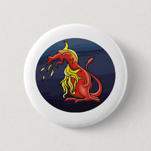 Badge Rond 5 Cm Magie 3 de dragon