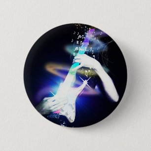 Badge Rond 5 Cm Magie de guitare