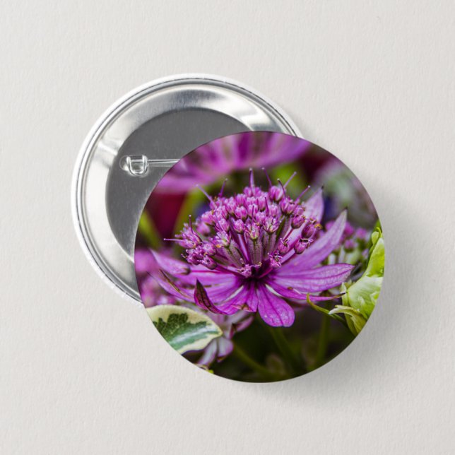 Badge Rond 5 Cm Magie exquise des fleurs #1 (Devant & derrière)