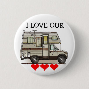 Badge Rond 5 Cm Magnet du campeur rv de ClassC