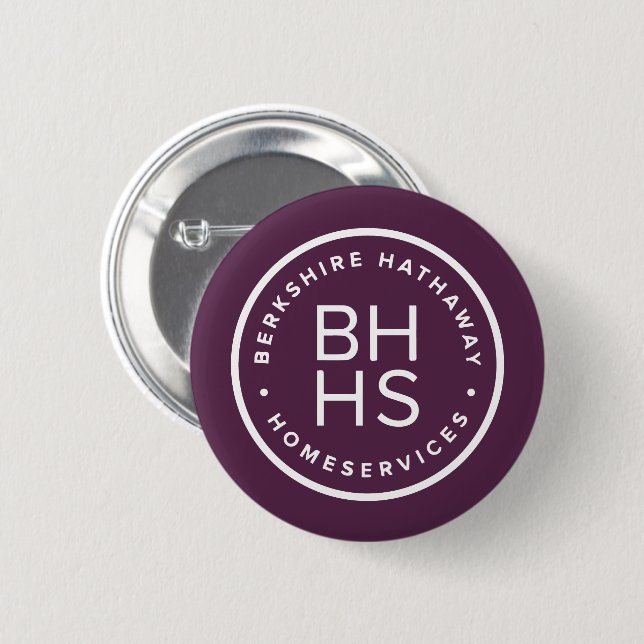 Badge Rond 5 Cm Magnifique Berkshire Hathaway Buttons (Devant & derrière)