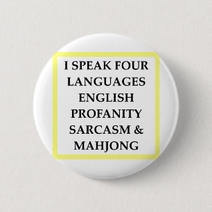 BADGE ROND 5 CM MAHJONG