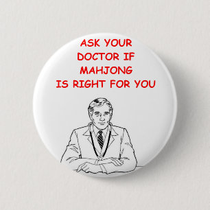 BADGE ROND 5 CM MAHJONG