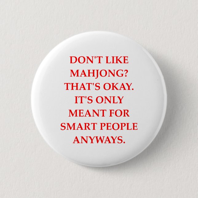 BADGE ROND 5 CM MAHJONG (Devant)