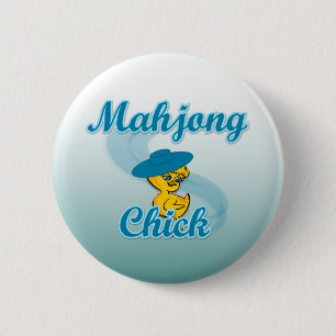 Badge Rond 5 Cm Mahjong chick #3