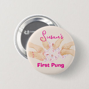 Badge Rond 5 Cm Mahjong personnalisable Premier Pung
