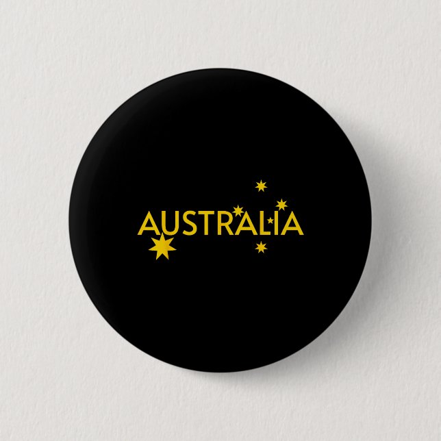 Badge Rond 5 Cm Maillot Drapeau Australie  (Devant)