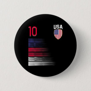 Badge Rond 5 Cm Maillot Usa Soccer Ll Flag