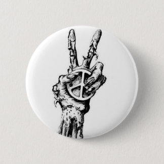 Badge Rond 5 Cm main de zombi