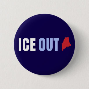Badge Rond 5 Cm Maine anti Trump de déglacage
