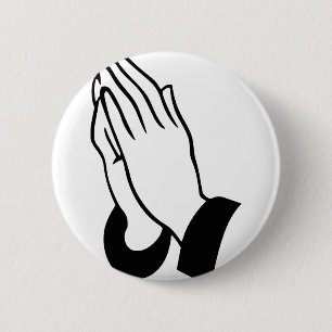 Badge Rond 5 Cm Mains de prière