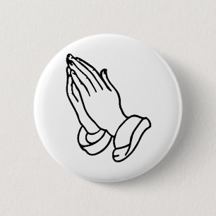 Badge Rond 5 Cm Mains de prière