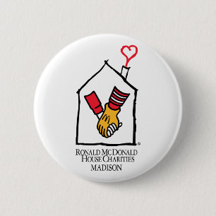 Badge Rond 5 Cm Mains de Ronald McDonald