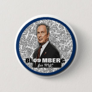 Badge Rond 5 Cm Maire Mike Bloomberg Pin de 2009 NY