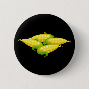 Badge Rond 5 Cm Maïs de nourriture de problème